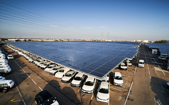 SunPower Panels on Neoen Solar Powered Carport