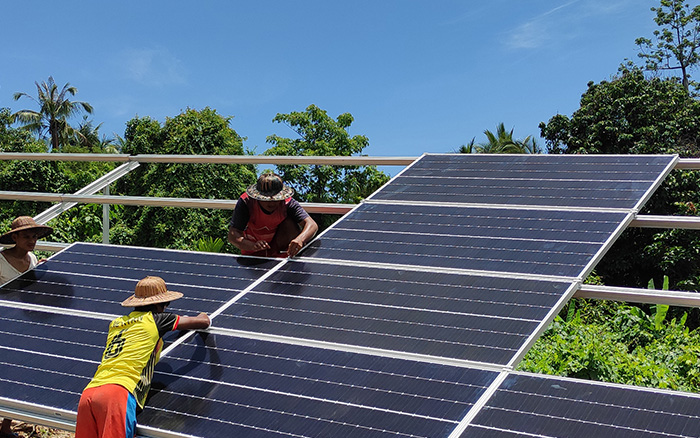 Solar Mini-Grids Myanmar Installation